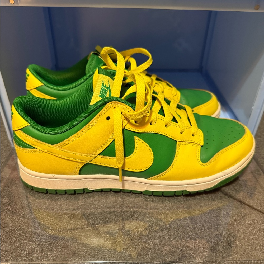 Nike Yellow and Green Athletic Shoes